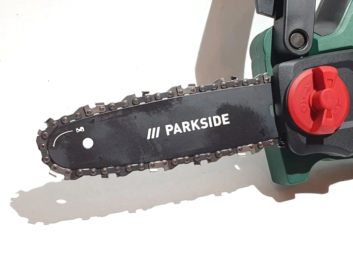 Купить - Аккумуляторная цепная мини-пила Parkside 20 В с аккумулятором 2 А·ч и зарядным устройством